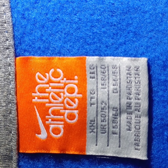 Nike Blue Zip Up Sweatshirt Pockets Size  XXL - Picture 8 of 11